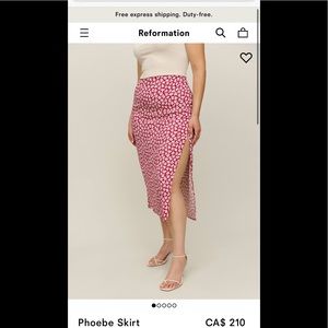 New Reformation Phoebe skirt